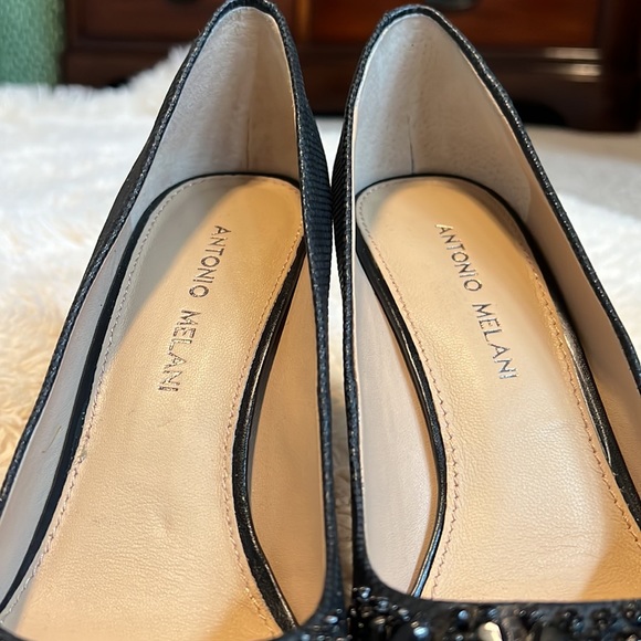 Antonio Melani size 7.5 open toed heel - Picture 7 of 14